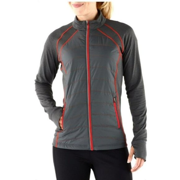 REI Co-op Grey w/Orange Stitching Women's Synthetic Insulation Jacket size XS - Picture 16 of 16